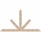 Ekena Millwork Saratoga Smooth Timber Gable Bracket, Douglas Fir, 96"W x 52"H x 1 1/2"D x 5 1/2"F, 13/12 Pitch GBW096X52X0206SAR00SDF - alternate 1